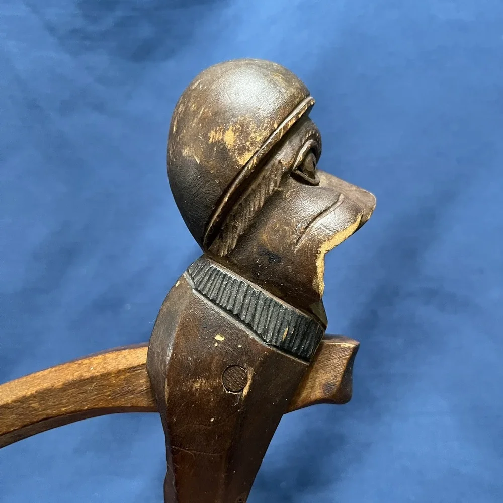 Nutcracker German Black Forest Nutcracker Hand‎ Carved Wood Vintage 9